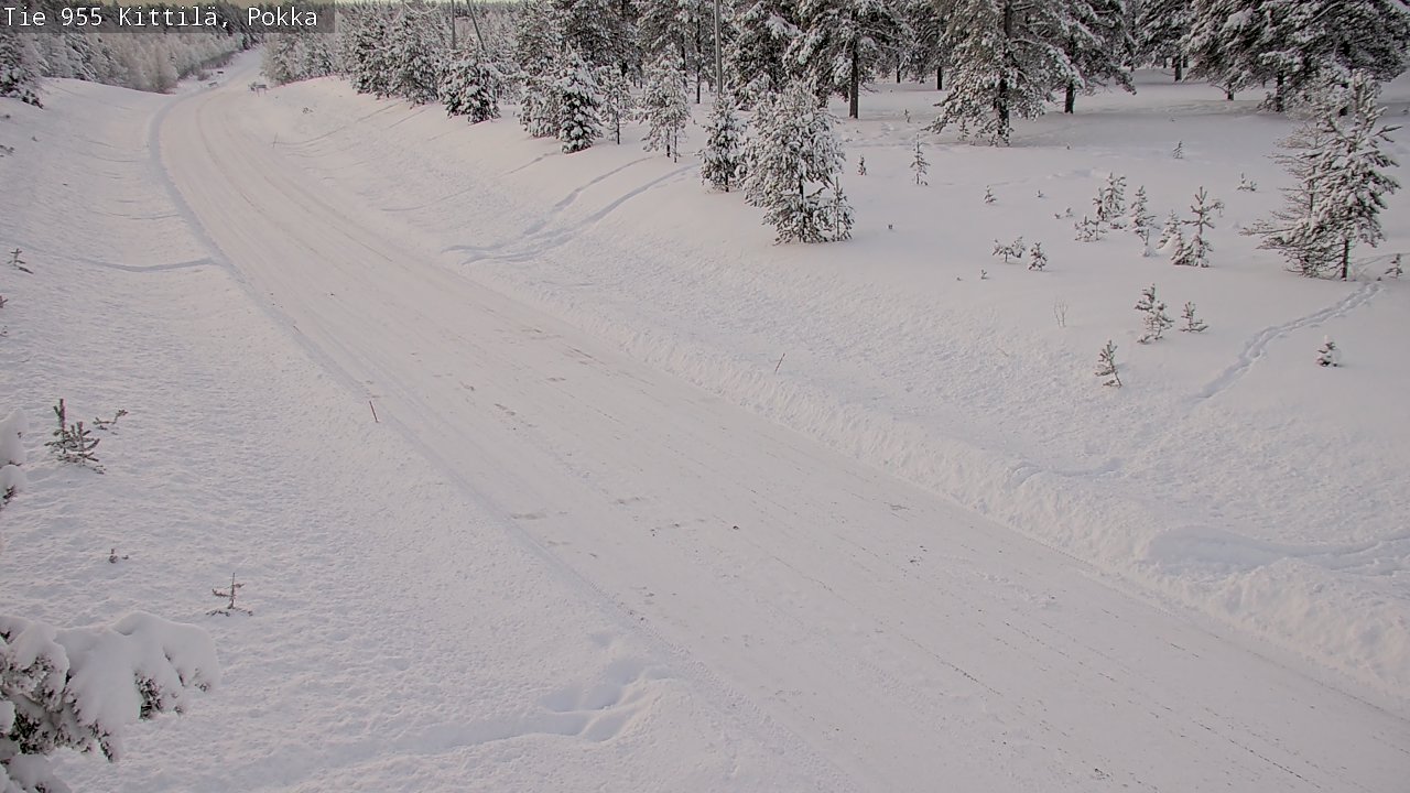 Weather Camera Image Väg 955 Kittilä, Pokka, Kittilä, Lappi