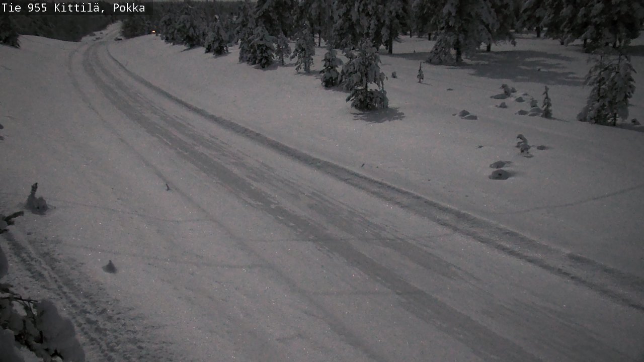 Weather Camera Image Road 955 Kittilä, Pokka, Kittilä, Lappi