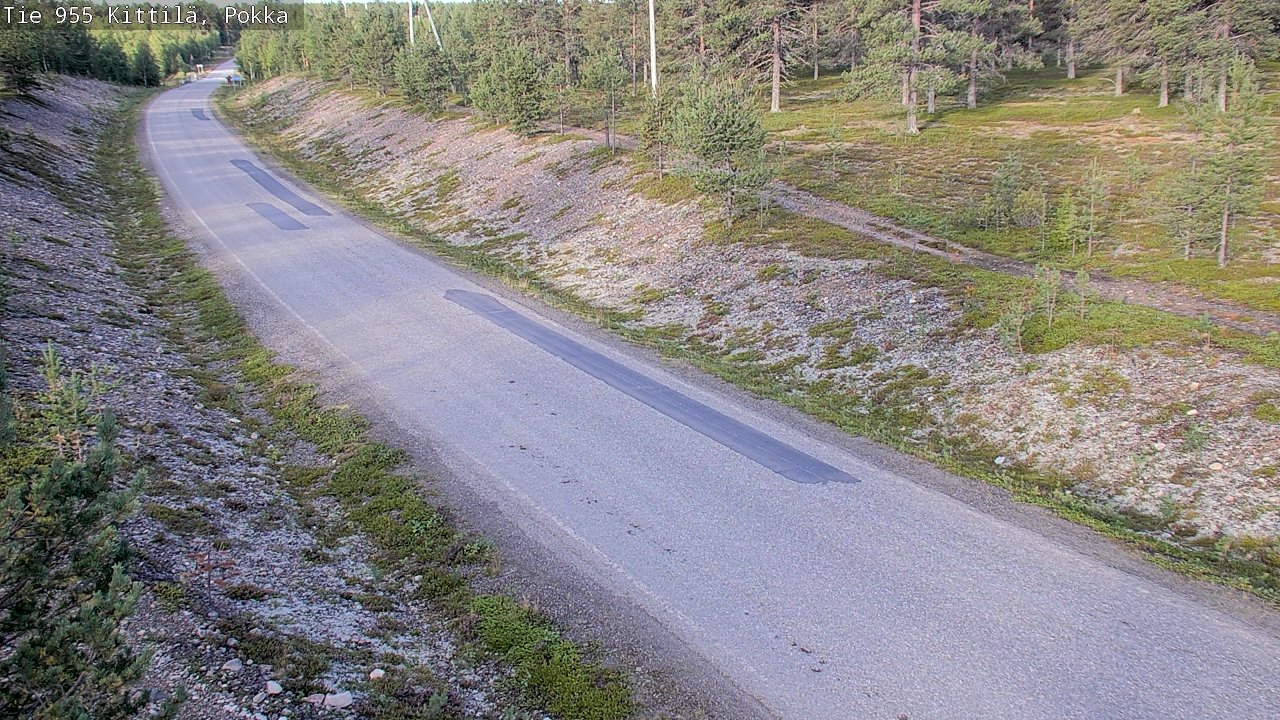 Weather Camera Image Väg 955 Kittilä, Pokka, Kittilä, Lappi