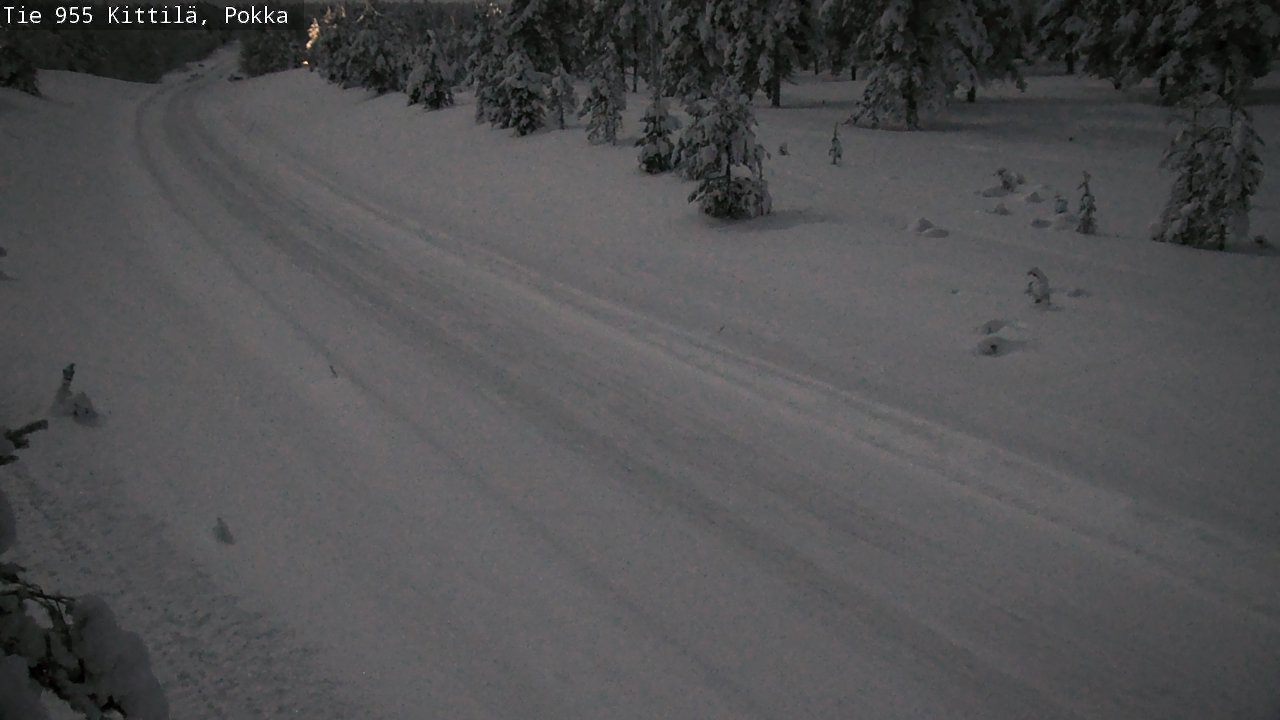 Weather Camera Image Road 955 Kittilä, Pokka, Kittilä, Lappi