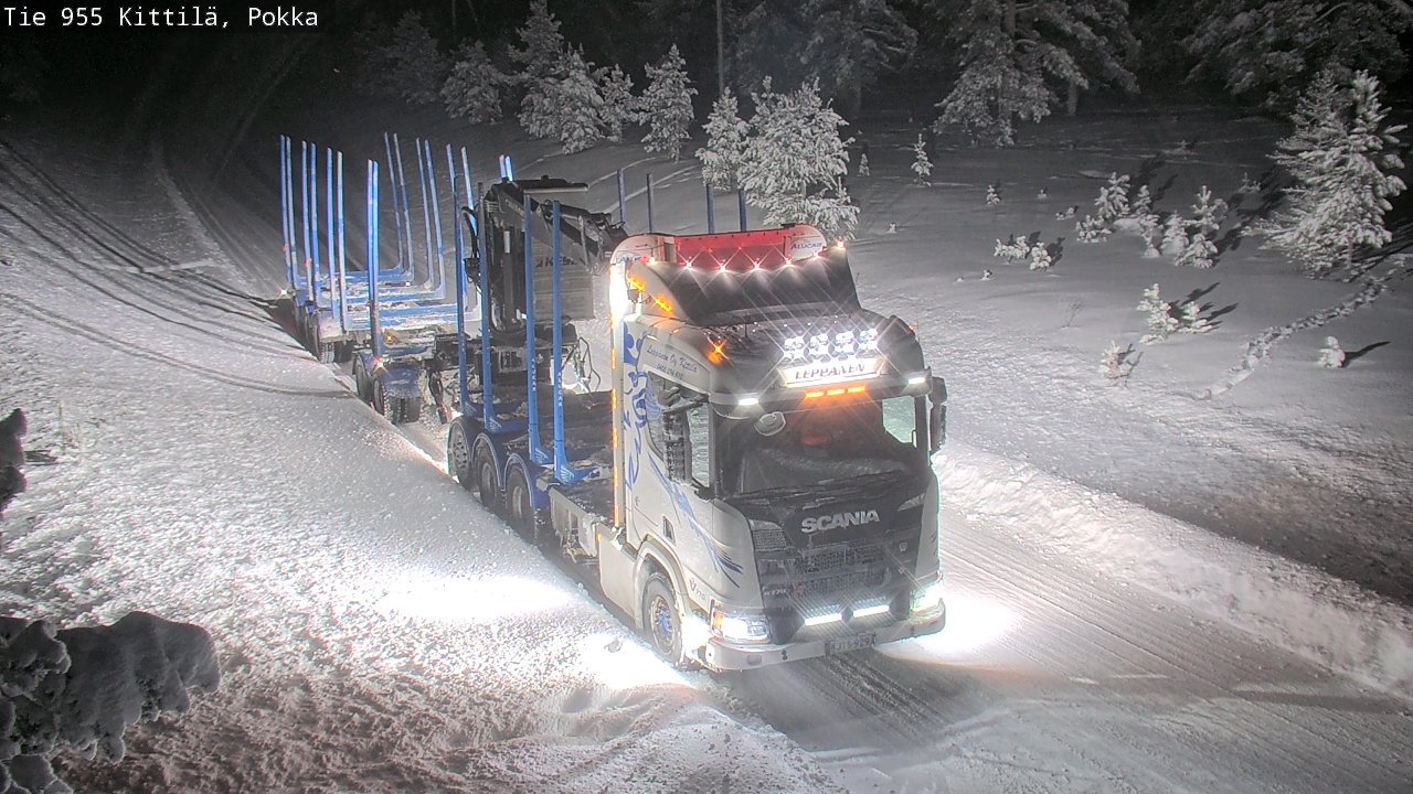 Weather Camera Image Road 955 Kittilä, Pokka, Kittilä, Lappi