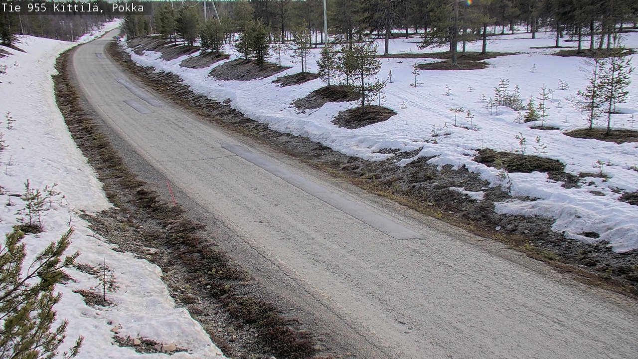 Weather Camera Image Väg 955 Kittilä, Pokka, Kittilä, Lappi