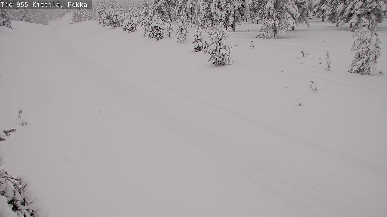 Weather Camera Image Road 955 Kittilä, Pokka, Kittilä, Lappi