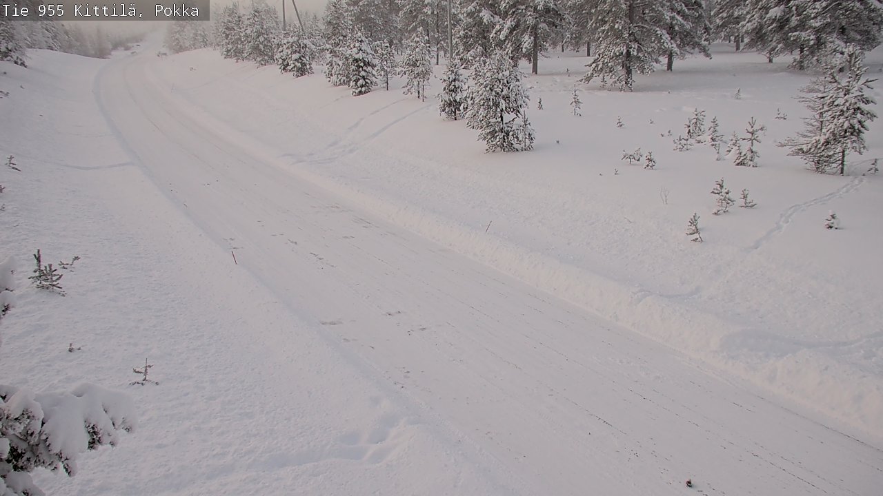 Weather Camera Image Road 955 Kittilä, Pokka, Kittilä, Lappi