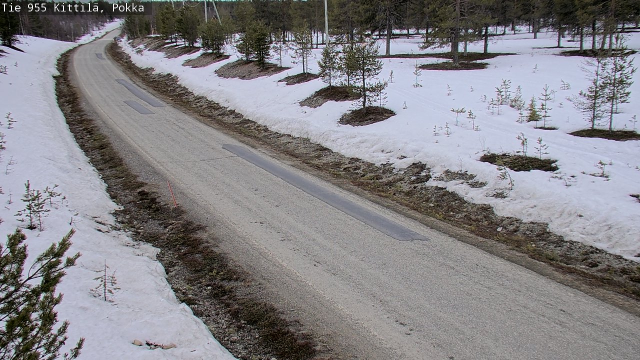 Weather Camera Image Väg 955 Kittilä, Pokka, Kittilä, Lappi