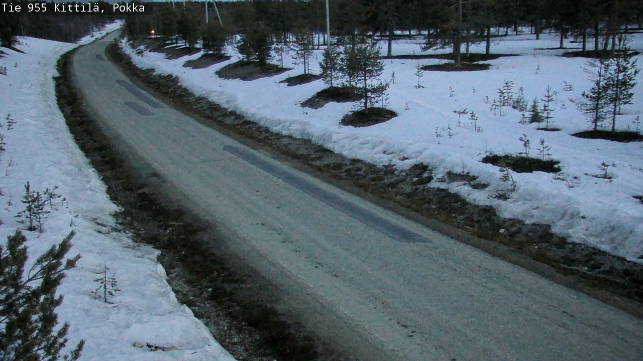 Weather Camera Image Väg 955 Kittilä, Pokka, Kittilä, Lappi