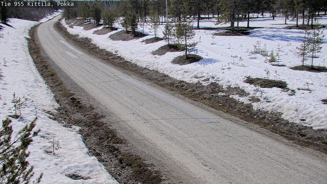 Weather Camera Image Väg 955 Kittilä, Pokka, Kittilä, Lappi