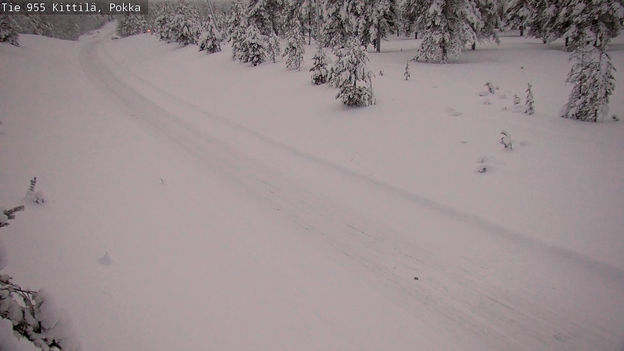 Weather Camera Image Road 955 Kittilä, Pokka, Kittilä, Lappi