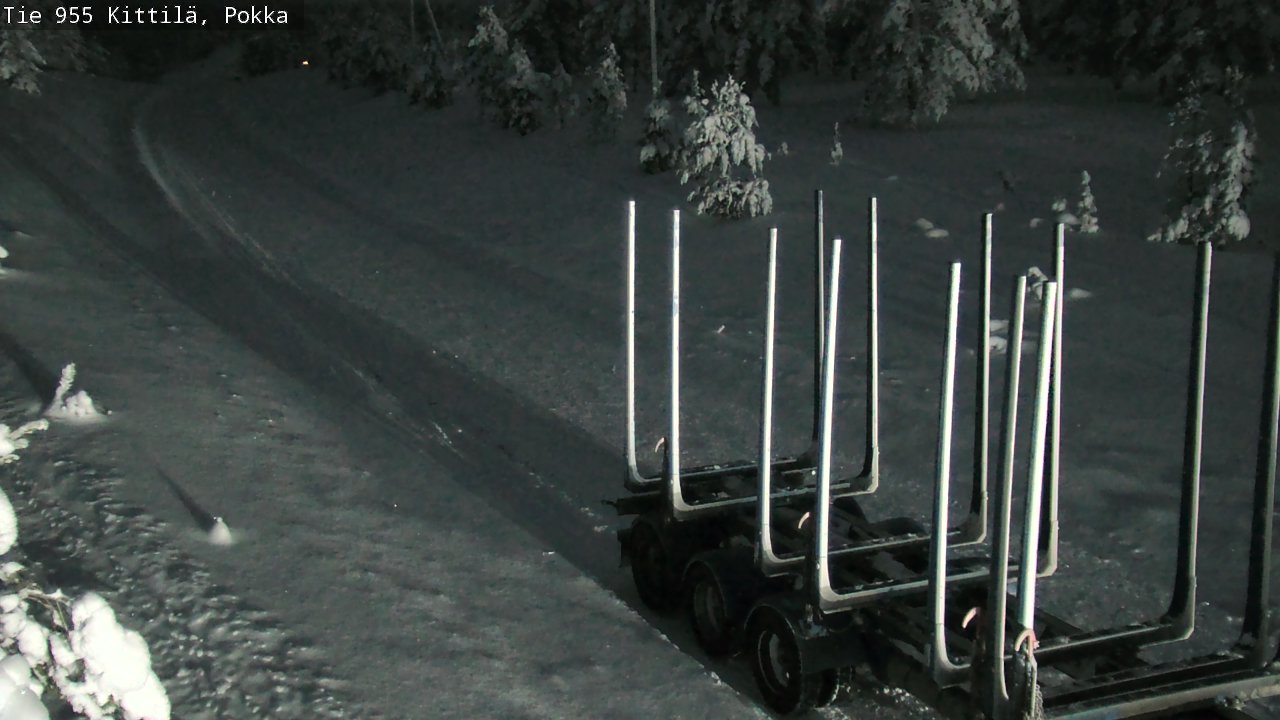 Weather Camera Image Väg 955 Kittilä, Pokka, Kittilä, Lappi