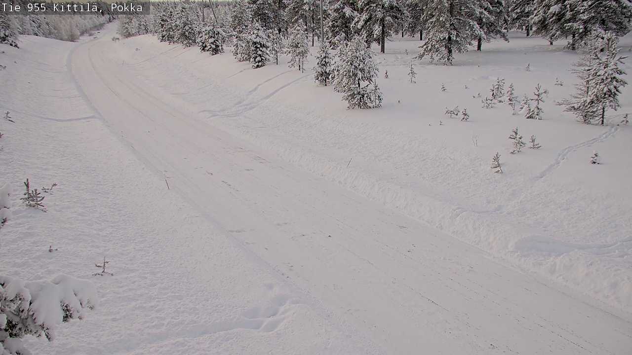 Weather Camera Image Road 955 Kittilä, Pokka, Kittilä, Lappi
