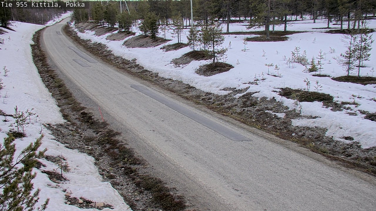 Weather Camera Image Väg 955 Kittilä, Pokka, Kittilä, Lappi