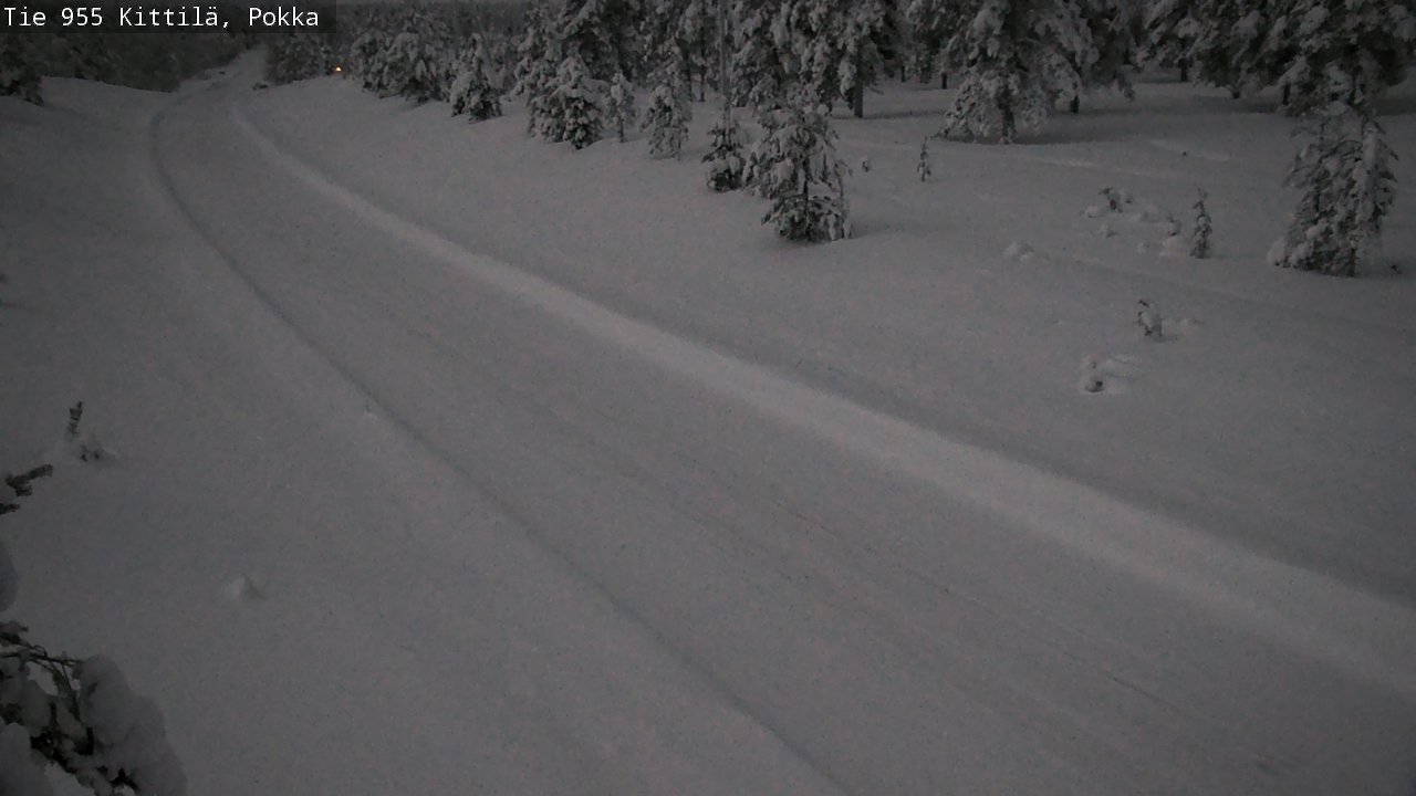 Weather Camera Image Road 955 Kittilä, Pokka, Kittilä, Lappi