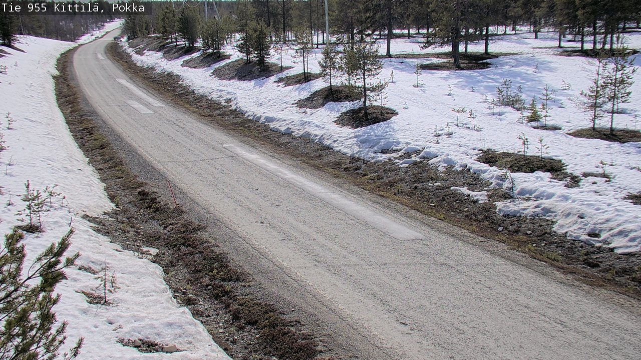 Weather Camera Image Väg 955 Kittilä, Pokka, Kittilä, Lappi