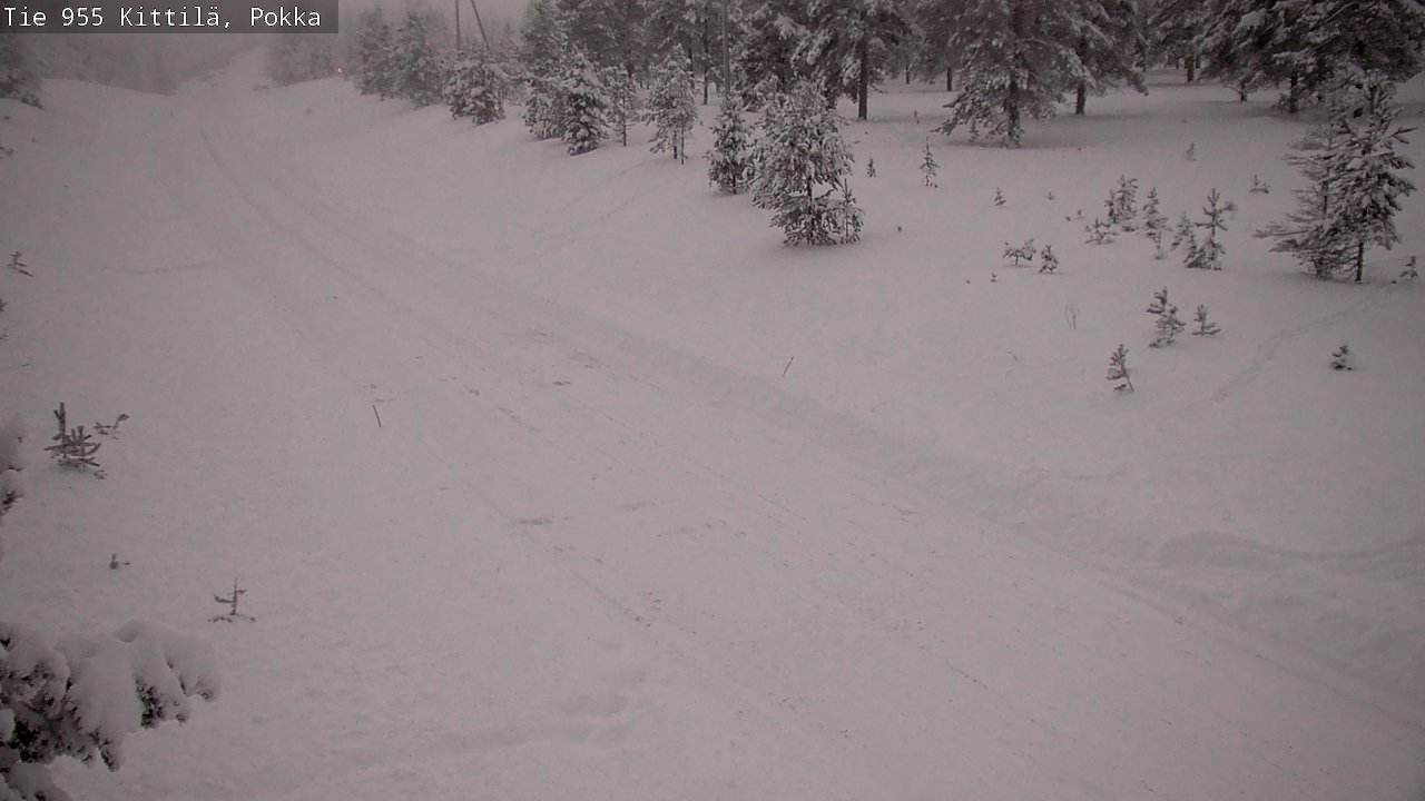 Weather Camera Image Road 955 Kittilä, Pokka, Kittilä, Lappi