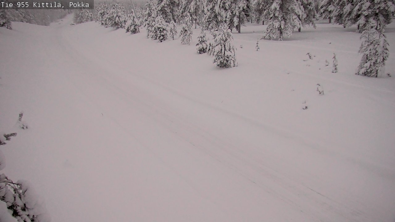 Weather Camera Image Road 955 Kittilä, Pokka, Kittilä, Lappi