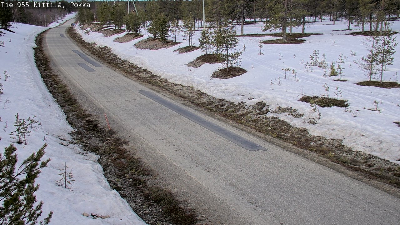 Weather Camera Image Väg 955 Kittilä, Pokka, Kittilä, Lappi