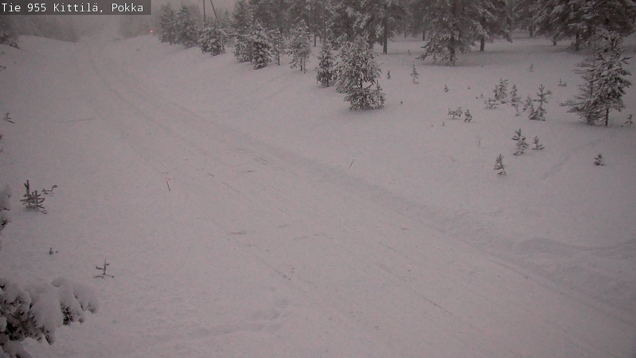 Weather Camera Image Väg 955 Kittilä, Pokka, Kittilä, Lappi