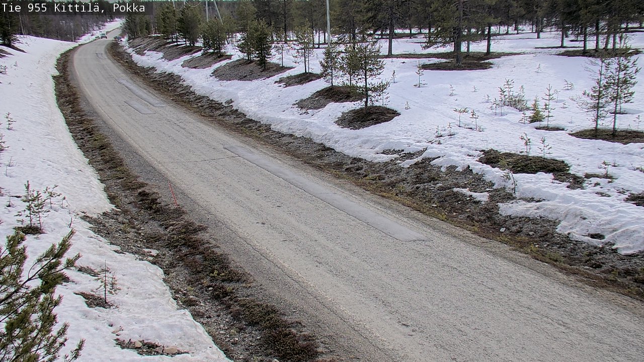 Weather Camera Image Väg 955 Kittilä, Pokka, Kittilä, Lappi