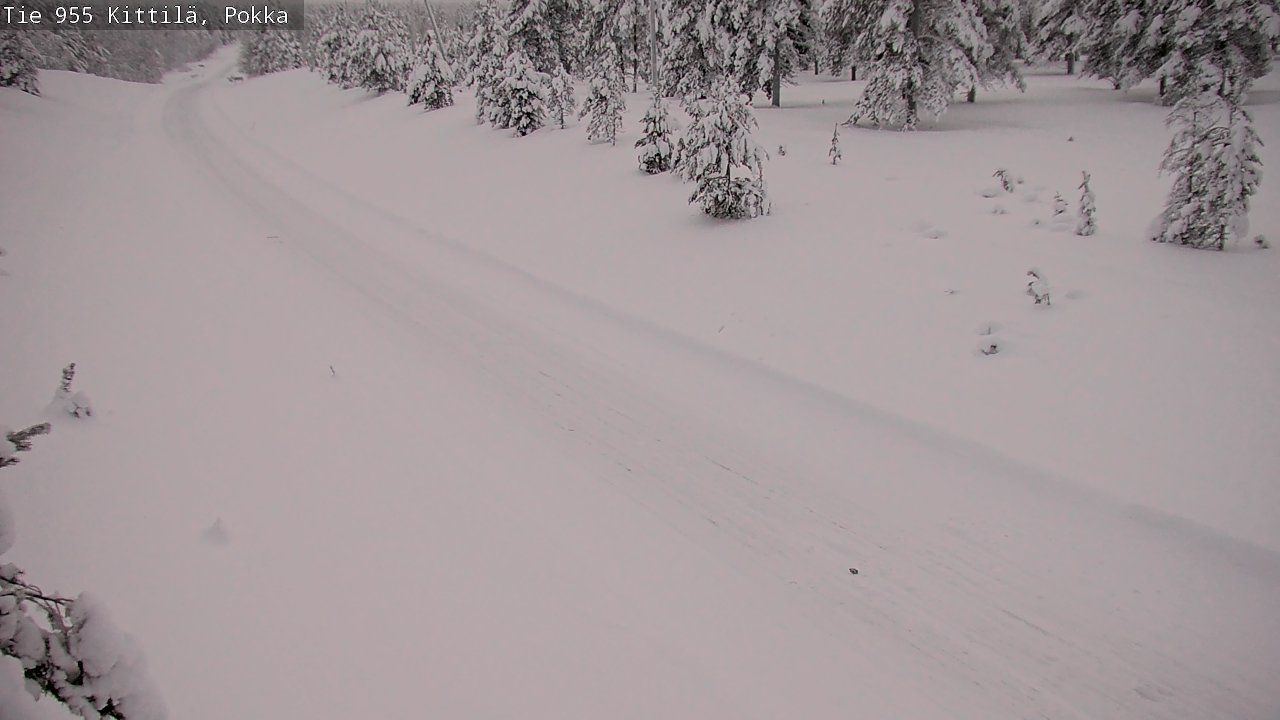 Weather Camera Image Road 955 Kittilä, Pokka, Kittilä, Lappi