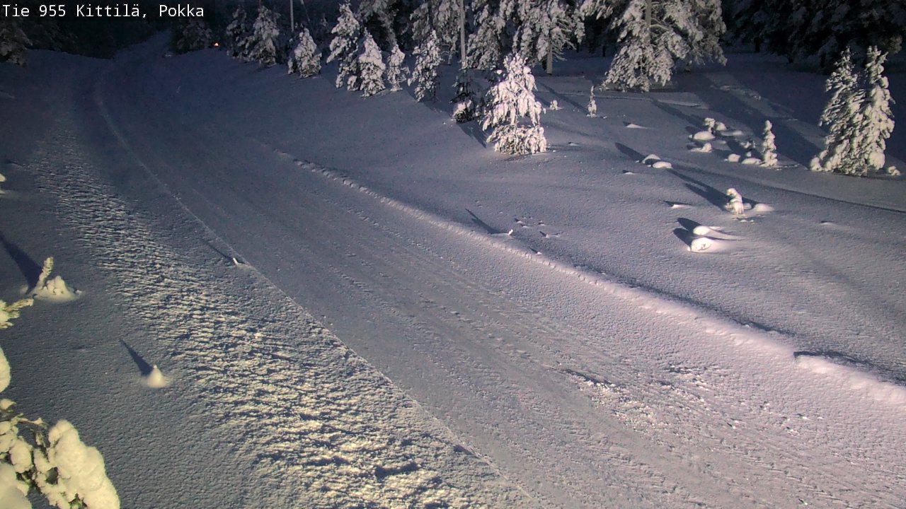 Weather Camera Image Road 955 Kittilä, Pokka, Kittilä, Lappi