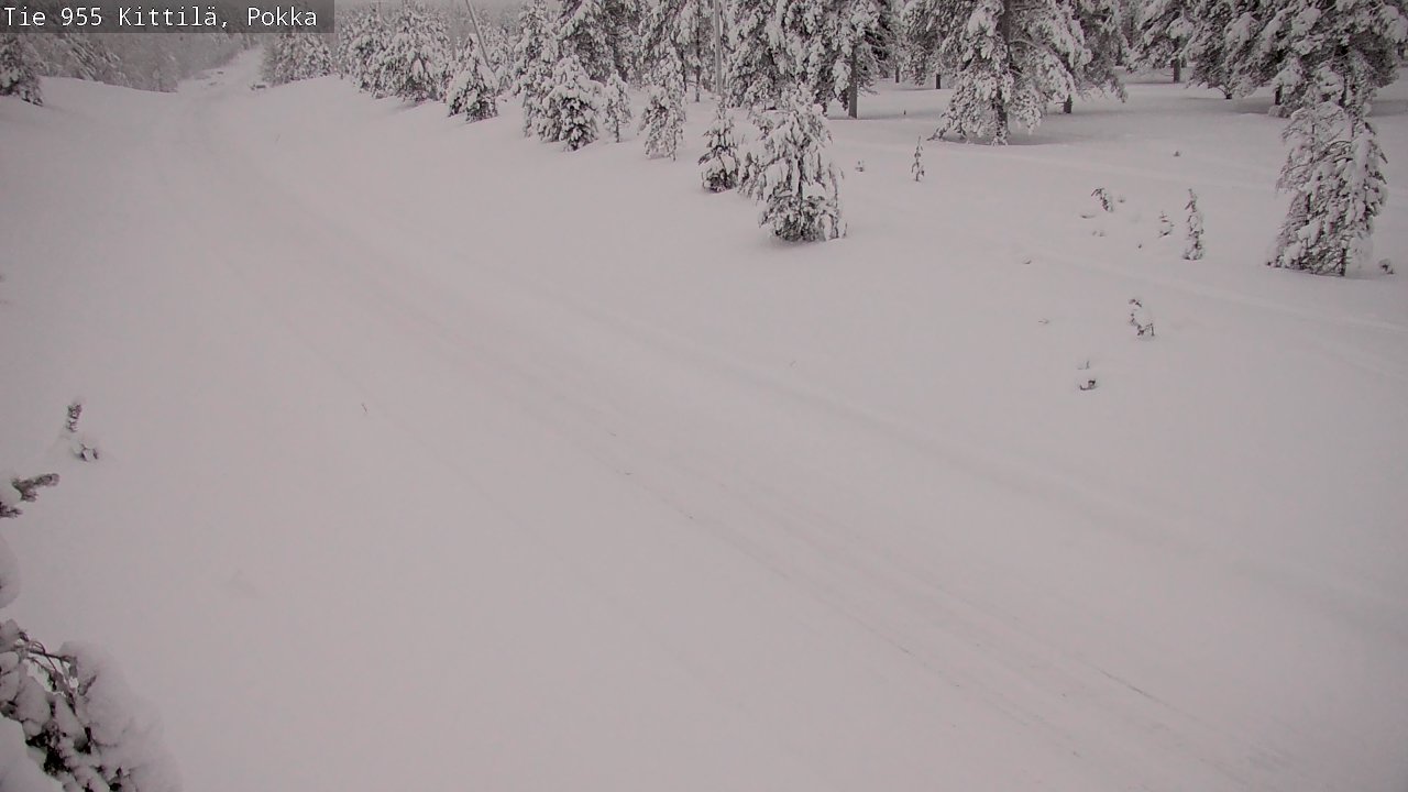 Weather Camera Image Road 955 Kittilä, Pokka, Kittilä, Lappi