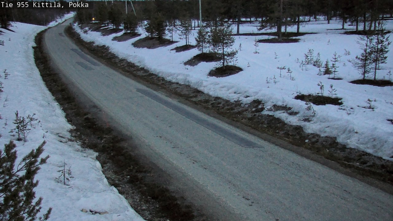 Weather Camera Image Väg 955 Kittilä, Pokka, Kittilä, Lappi