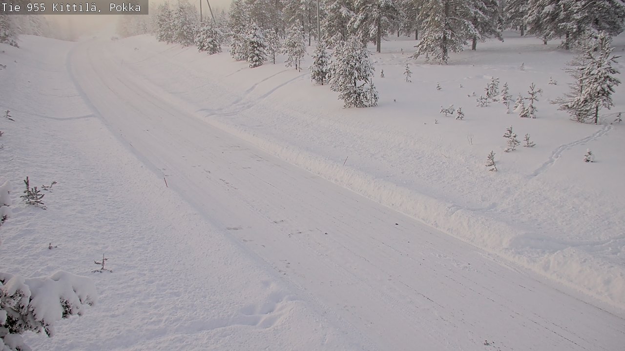 Weather Camera Image Road 955 Kittilä, Pokka, Kittilä, Lappi