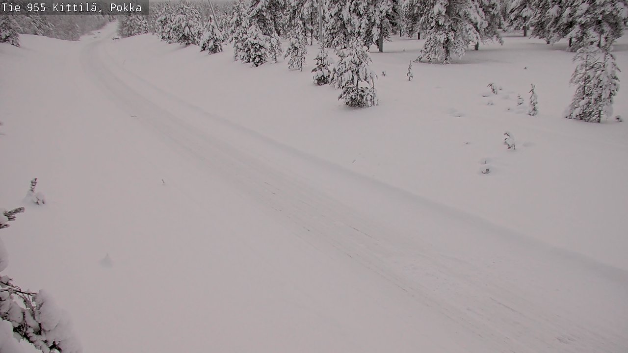 Weather Camera Image Road 955 Kittilä, Pokka, Kittilä, Lappi