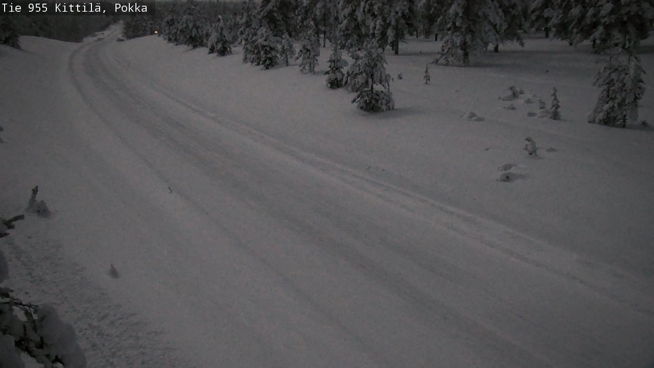 Weather Camera Image Road 955 Kittilä, Pokka, Kittilä, Lappi
