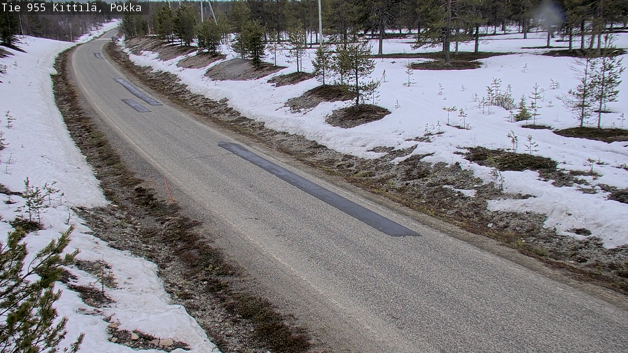 Weather Camera Image Road 955 Kittilä, Pokka, Kittilä, Lappi