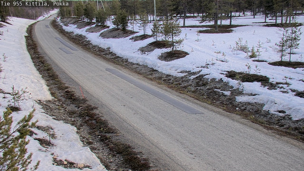 Weather Camera Image Väg 955 Kittilä, Pokka, Kittilä, Lappi
