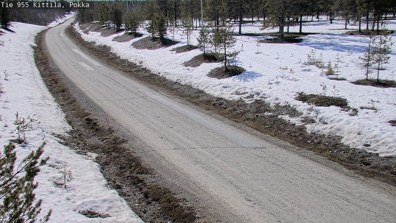 Weather Camera Image Väg 955 Kittilä, Pokka, Kittilä, Lappi