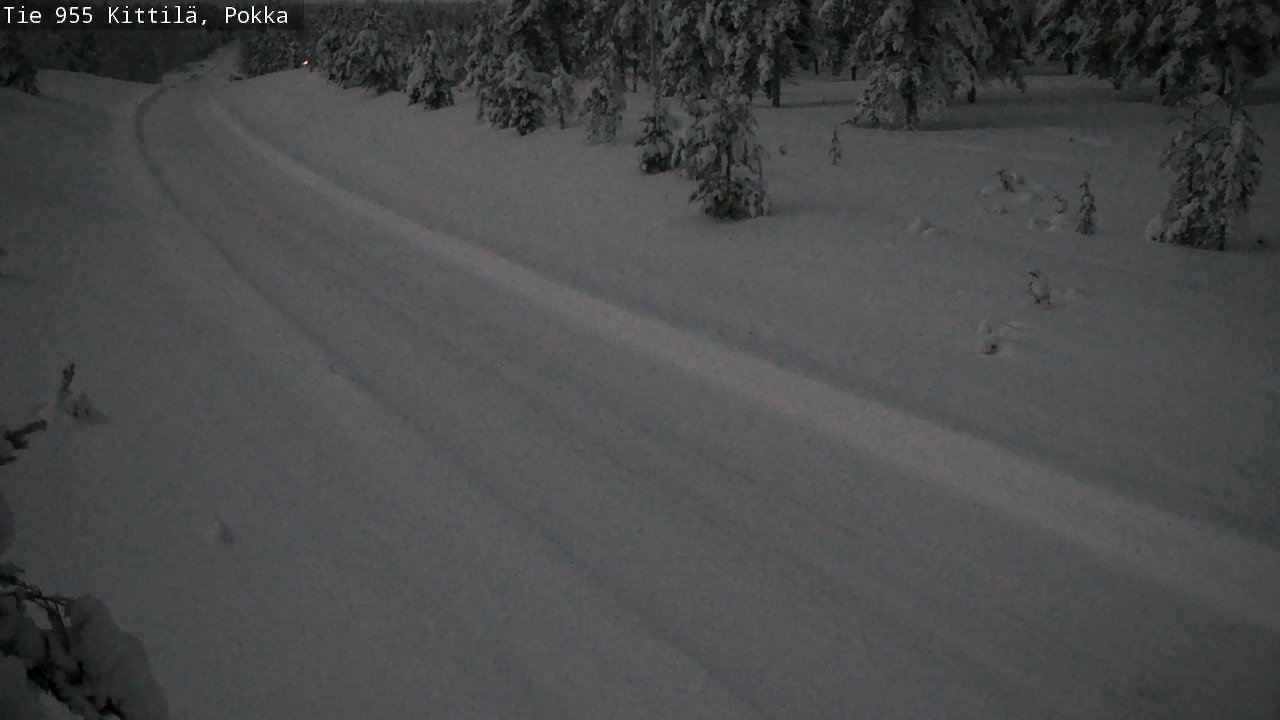 Weather Camera Image Road 955 Kittilä, Pokka, Kittilä, Lappi