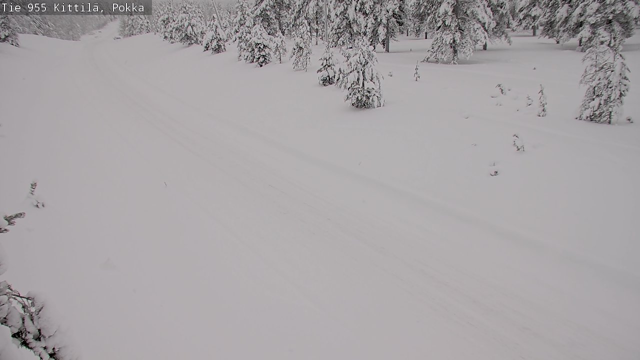 Weather Camera Image Road 955 Kittilä, Pokka, Kittilä, Lappi