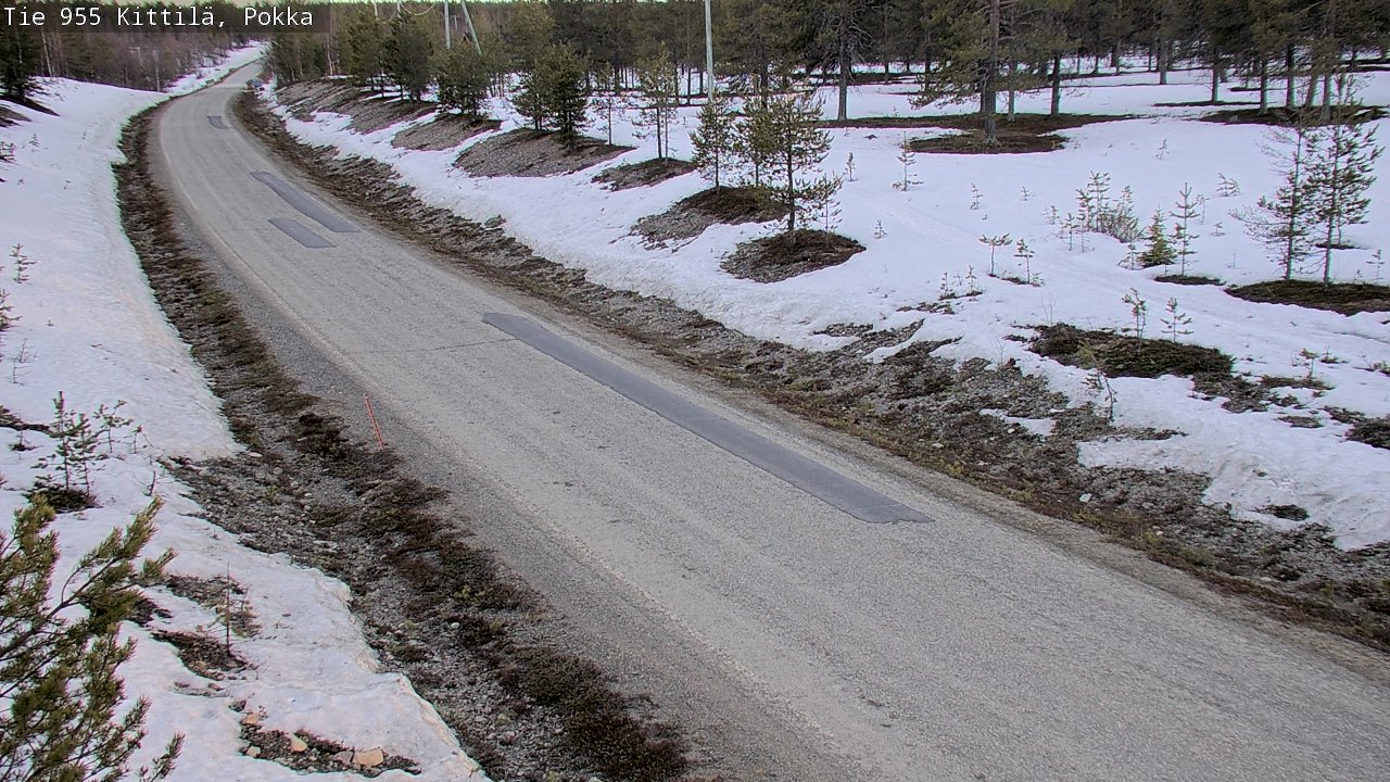 Weather Camera Image Väg 955 Kittilä, Pokka, Kittilä, Lappi