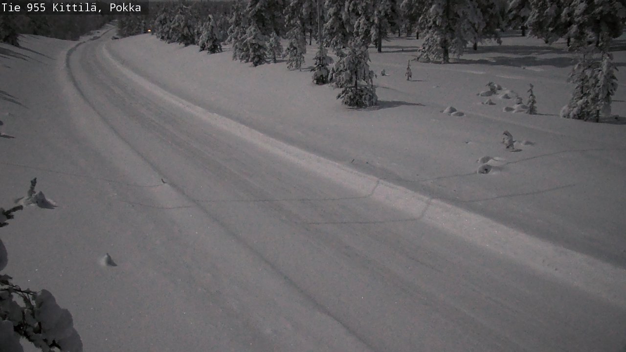 Weather Camera Image Road 955 Kittilä, Pokka, Kittilä, Lappi