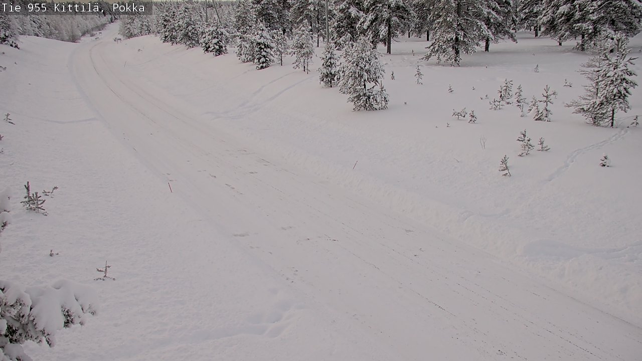 Weather Camera Image Road 955 Kittilä, Pokka, Kittilä, Lappi