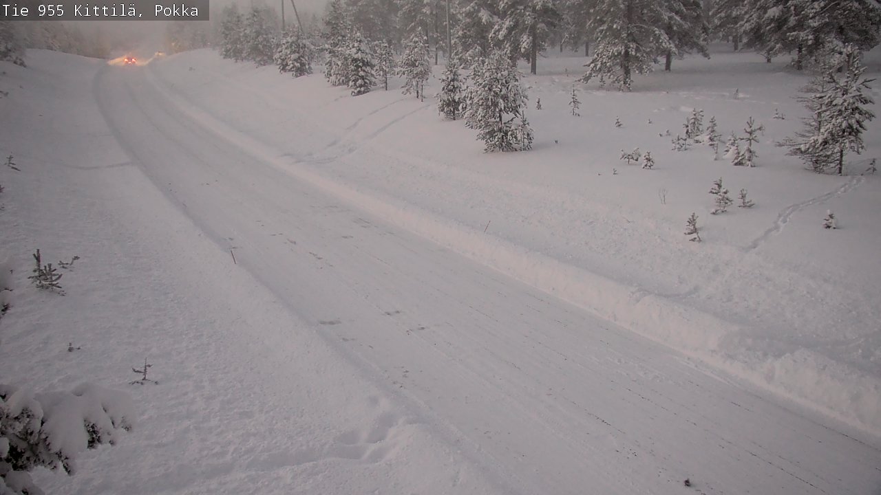 Weather Camera Image Road 955 Kittilä, Pokka, Kittilä, Lappi