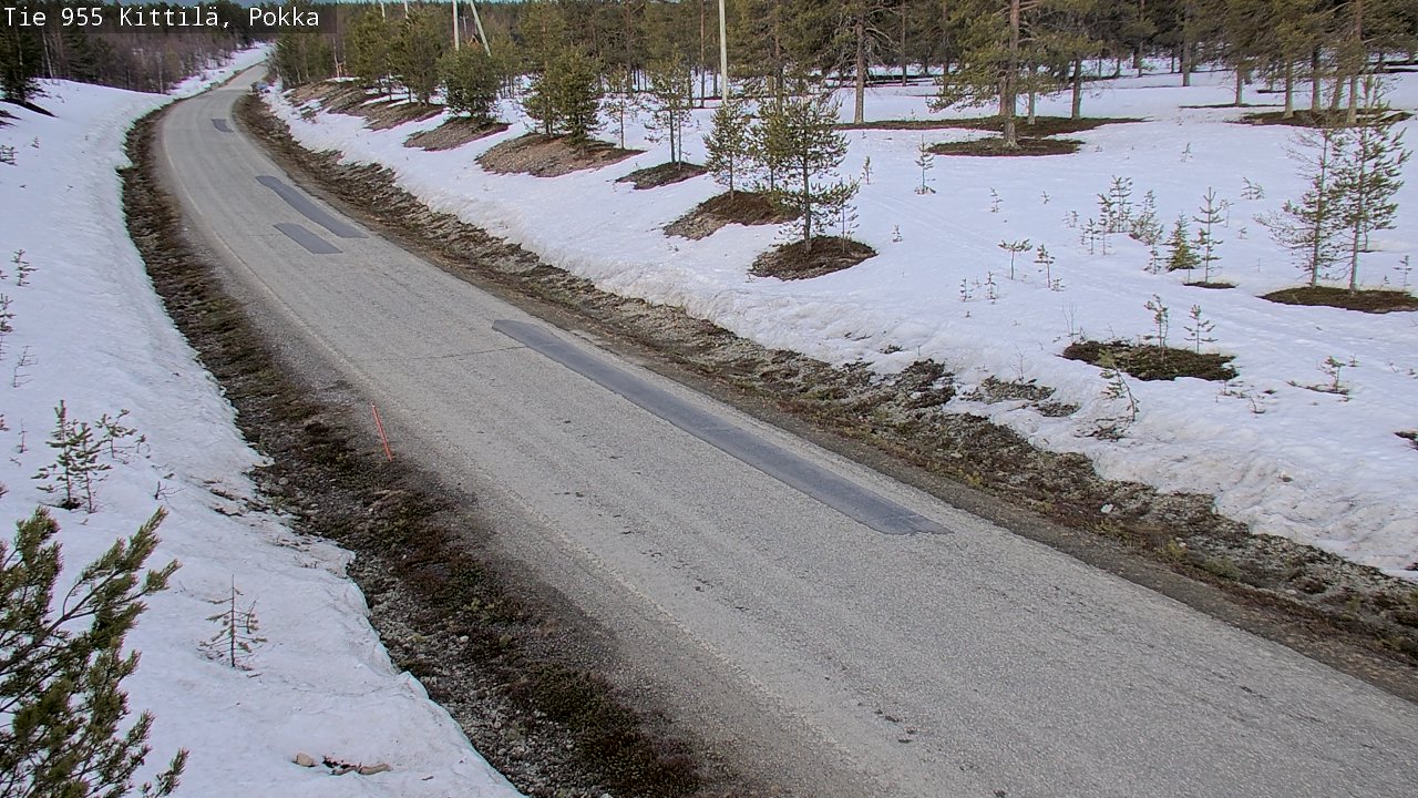 Weather Camera Image Väg 955 Kittilä, Pokka, Kittilä, Lappi