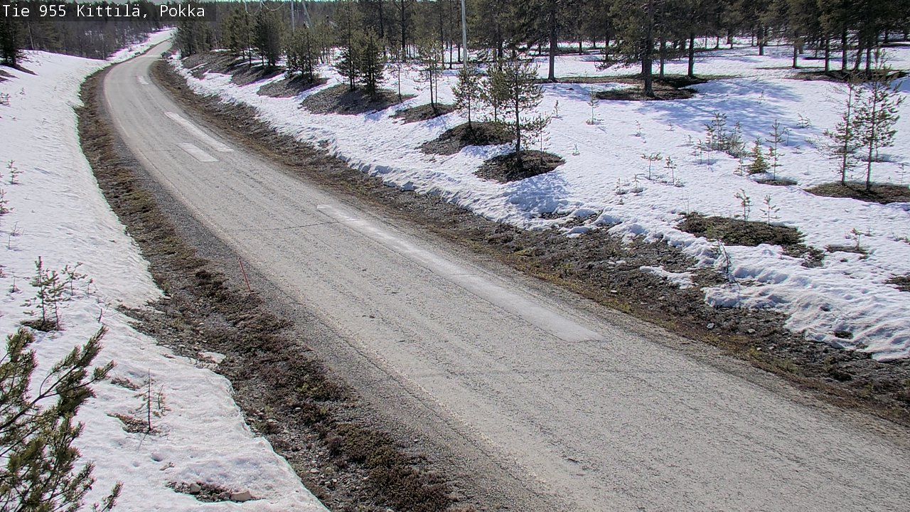 Weather Camera Image Väg 955 Kittilä, Pokka, Kittilä, Lappi