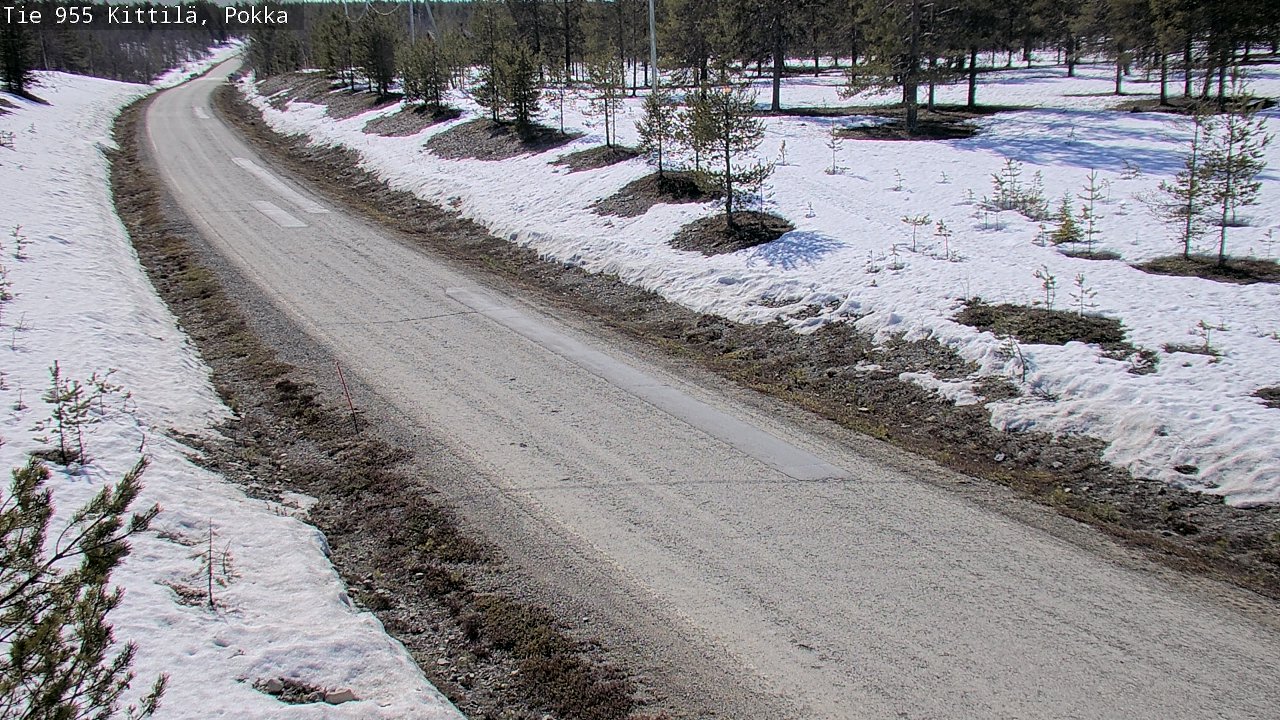 Weather Camera Image Väg 955 Kittilä, Pokka, Kittilä, Lappi