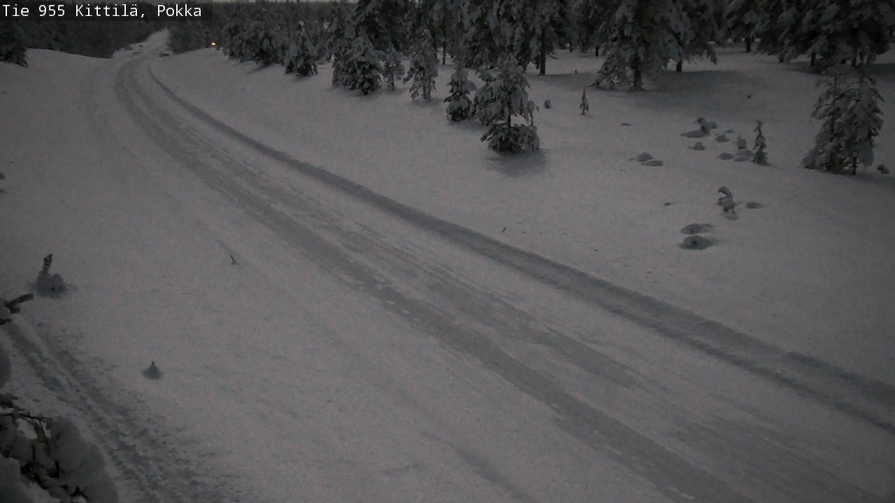 Weather Camera Image Road 955 Kittilä, Pokka, Kittilä, Lappi