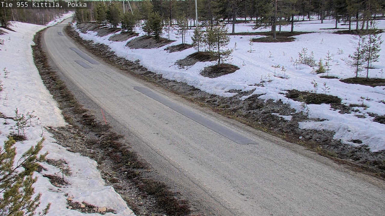 Weather Camera Image Väg 955 Kittilä, Pokka, Kittilä, Lappi