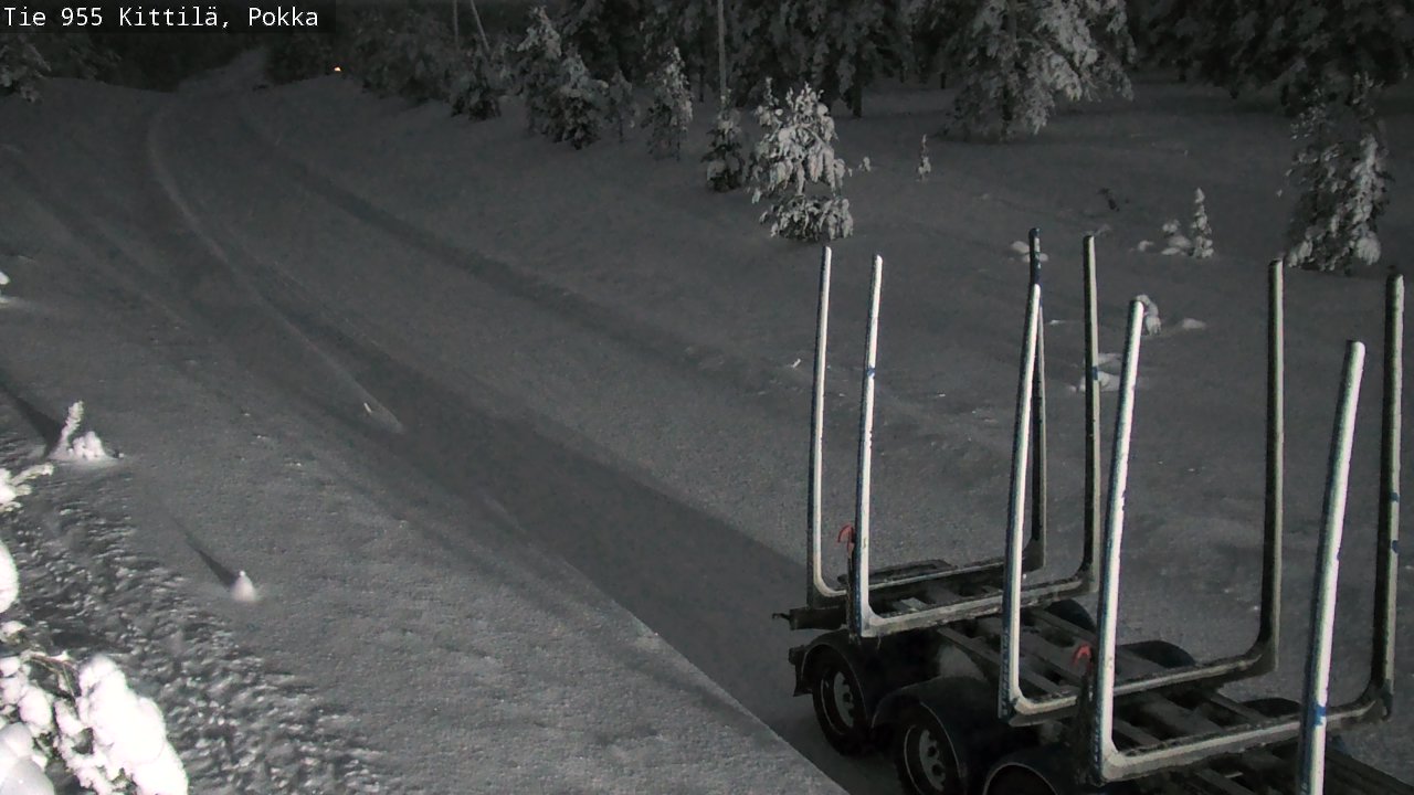 Weather Camera Image Väg 955 Kittilä, Pokka, Kittilä, Lappi