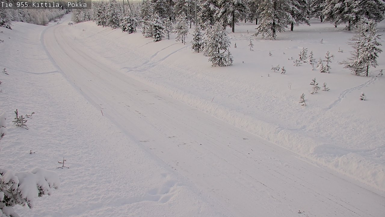 Weather Camera Image Road 955 Kittilä, Pokka, Kittilä, Lappi