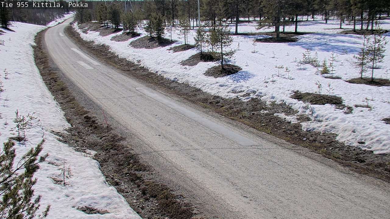 Weather Camera Image Väg 955 Kittilä, Pokka, Kittilä, Lappi