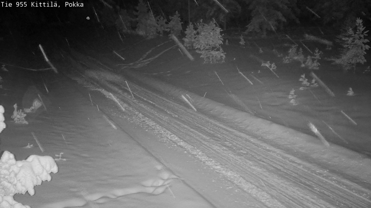 Weather Camera Image Road 955 Kittilä, Pokka, Kittilä, Lappi