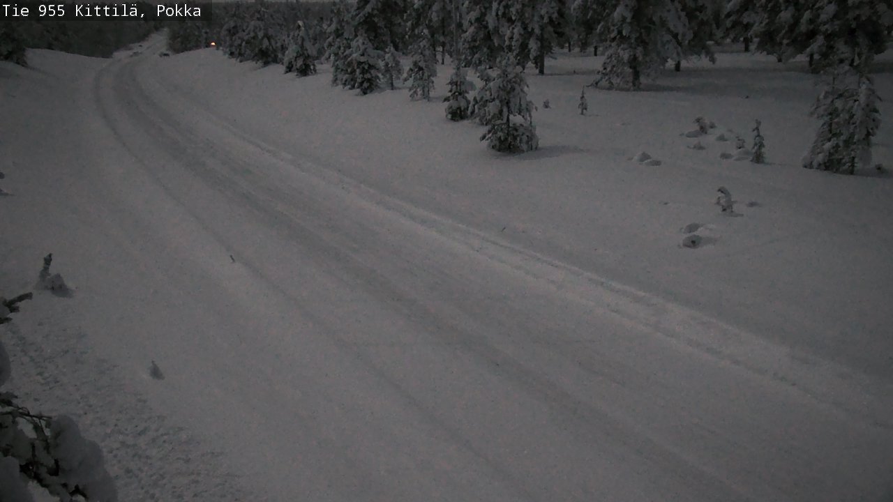 Weather Camera Image Road 955 Kittilä, Pokka, Kittilä, Lappi
