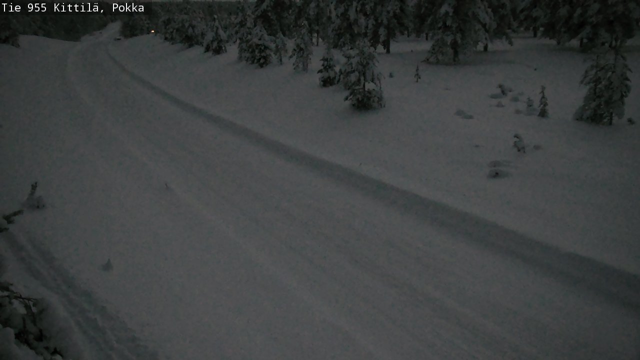 Weather Camera Image Väg 955 Kittilä, Pokka, Kittilä, Lappi