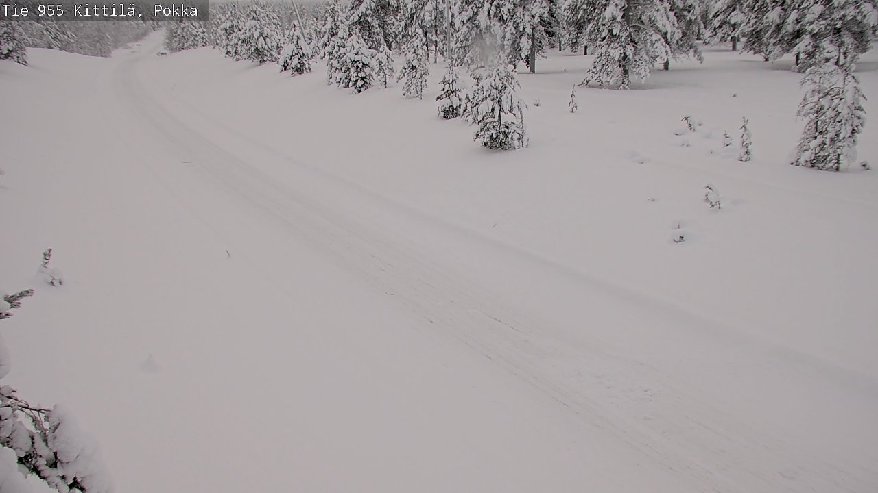 Weather Camera Image Road 955 Kittilä, Pokka, Kittilä, Lappi